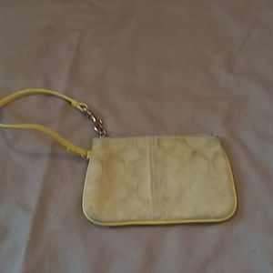Yellow Coach Wristlet